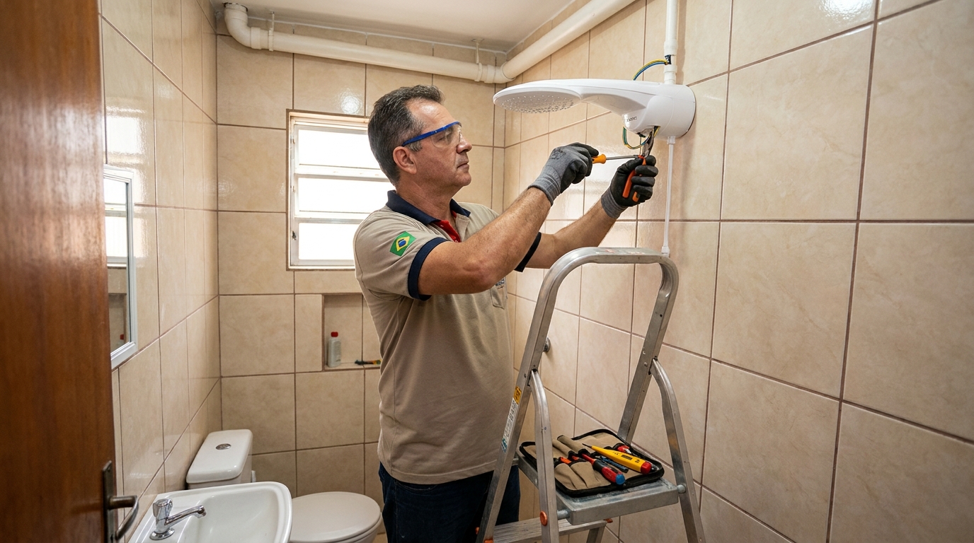 Instalação com pressurizador em São Bernardo do Campo-SP