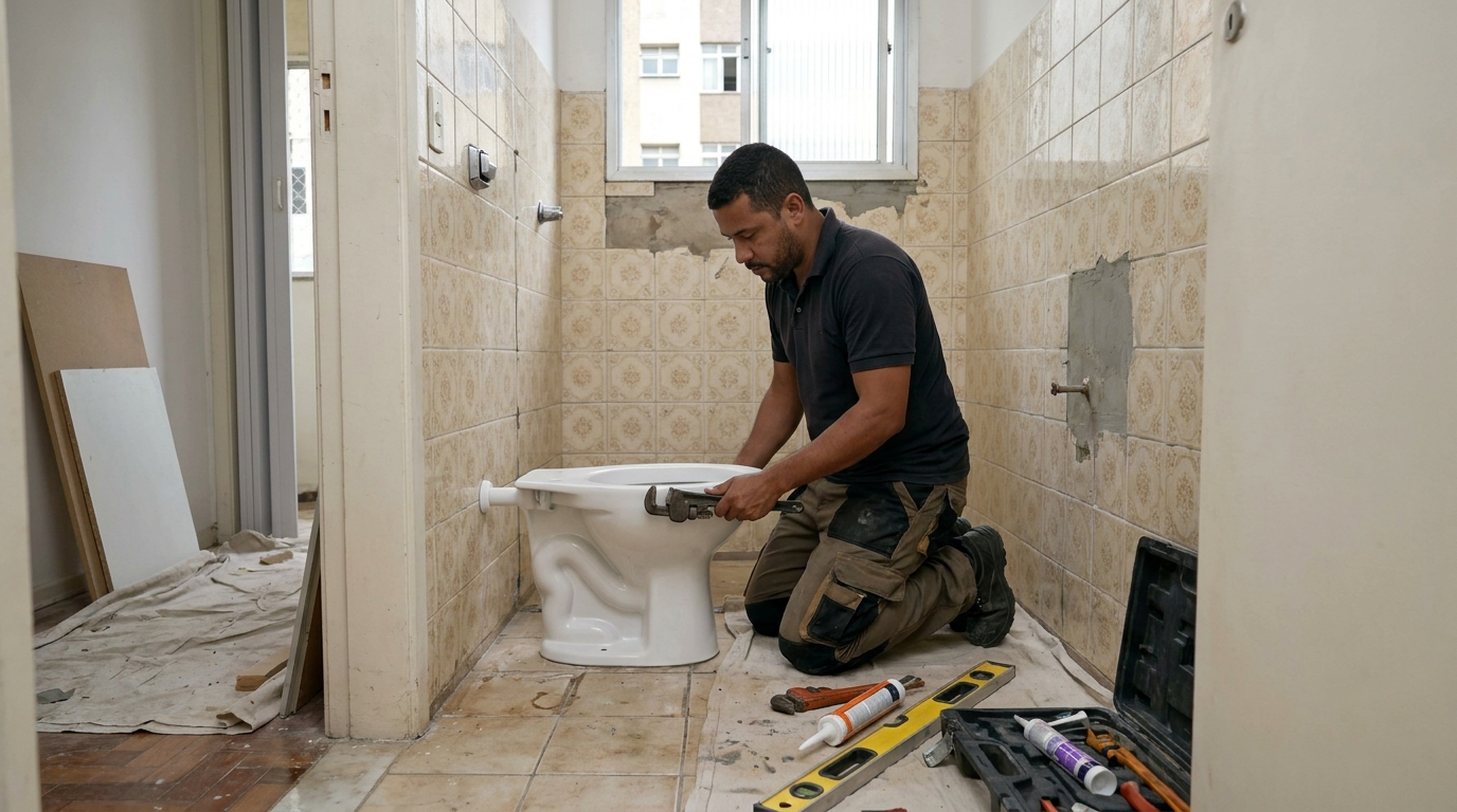Reforço de vedação sanitária em São Bernardo do Campo-SP